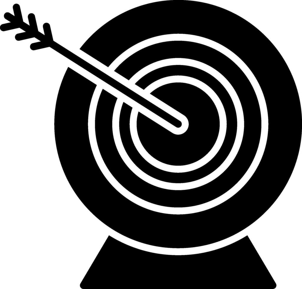 Target Glyph Icon vector