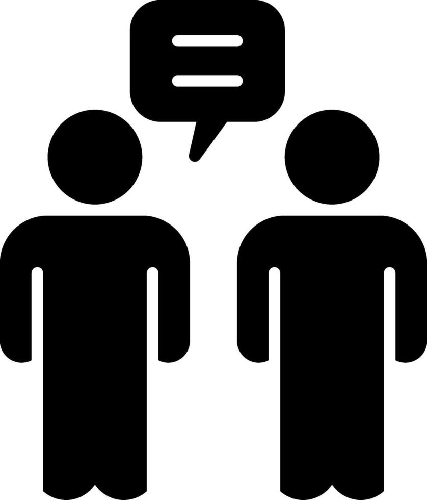 Relationship Glyph Icon vector