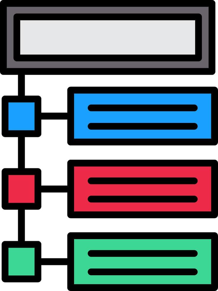 Program Line Filled Icon vector
