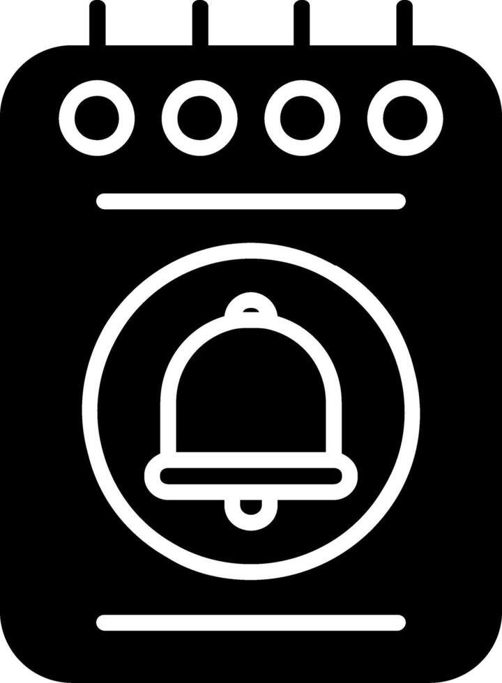 Notepad Glyph Icon vector