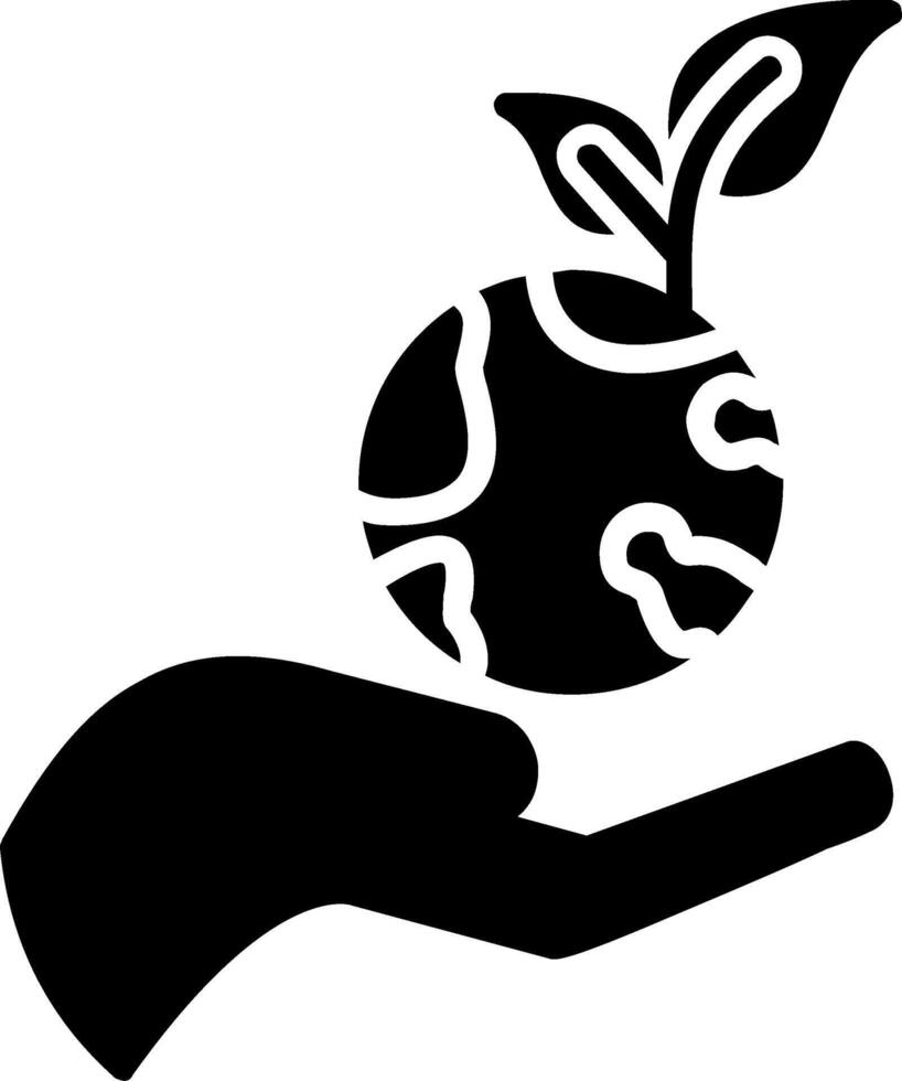 Nature Protection Glyph Icon vector