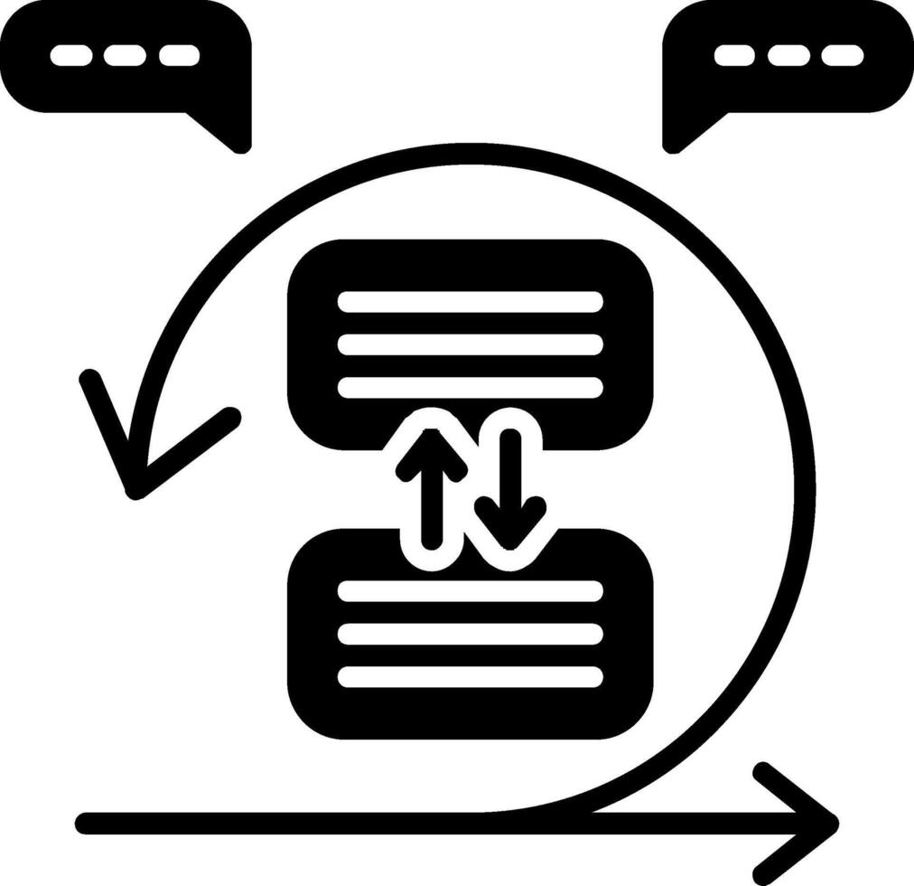 Sprint Glyph Icon vector