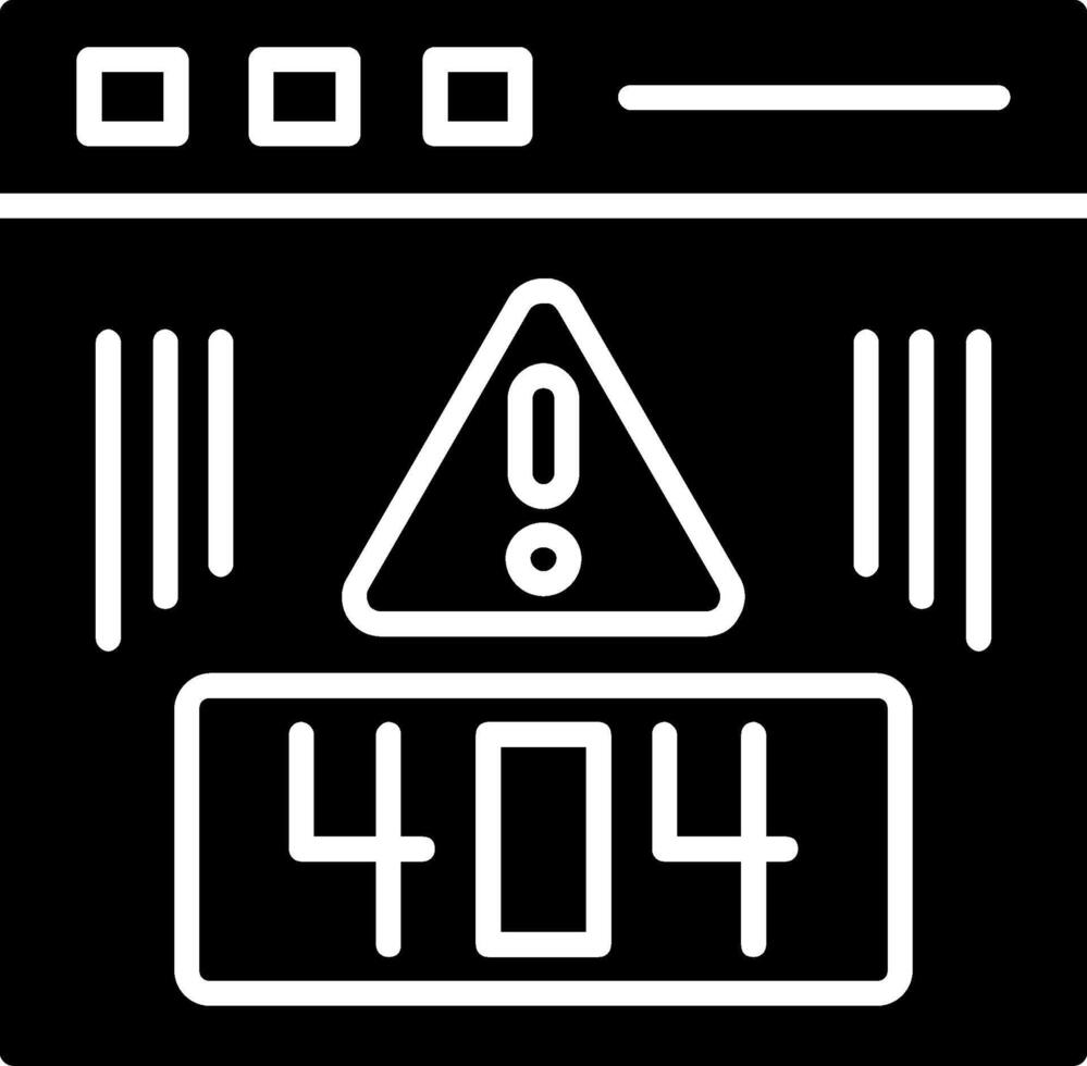 Error Glyph Icon vector