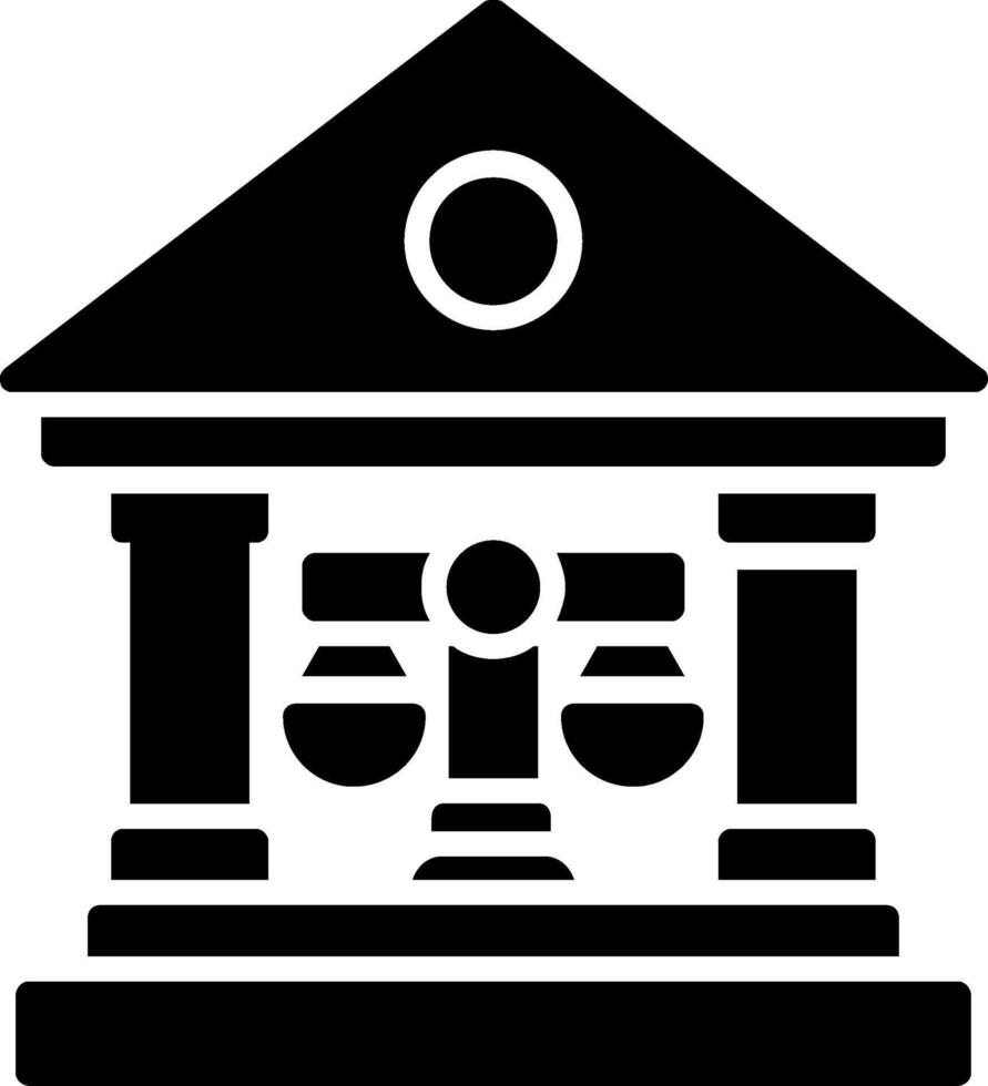 Court Glyph Icon vector