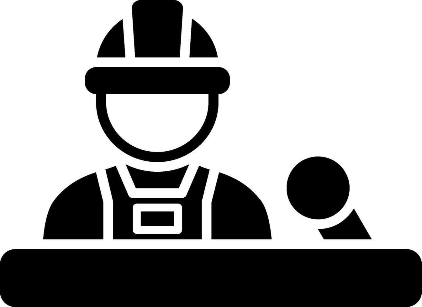 Journalist Glyph Icon vector