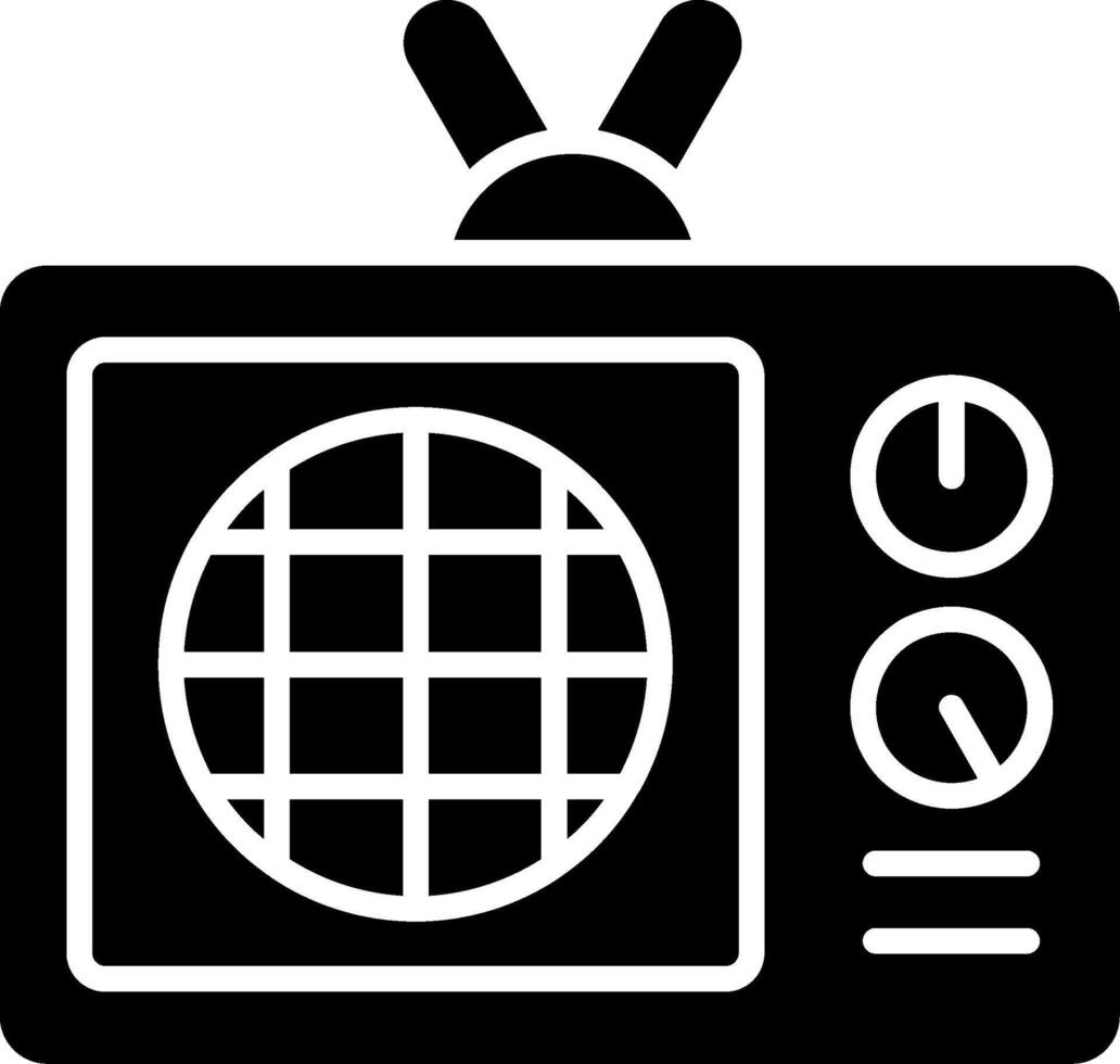 Radio Glyph Icon vector