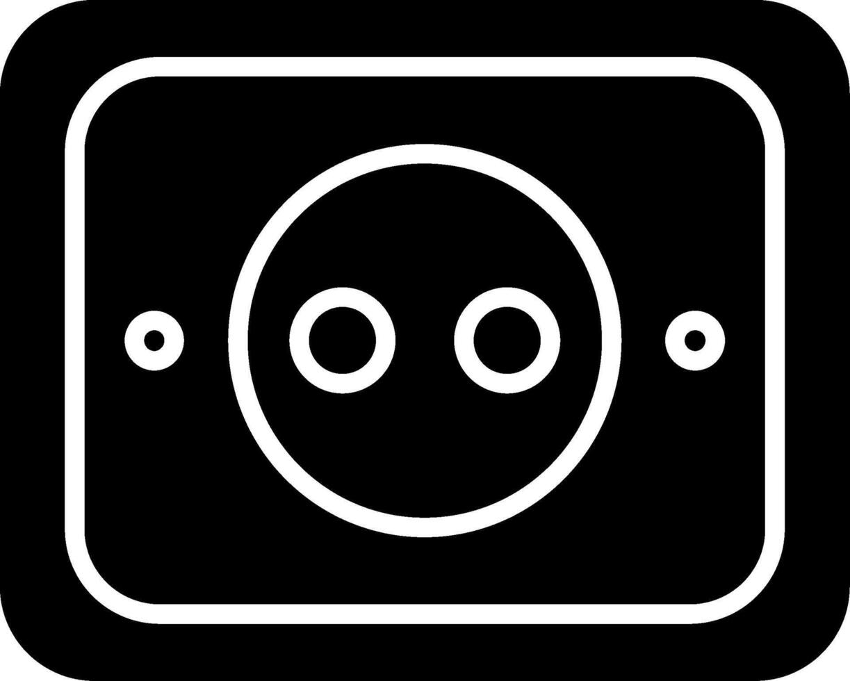 Socket Glyph Icon vector