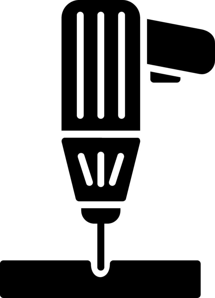 Drill Glyph Icon vector