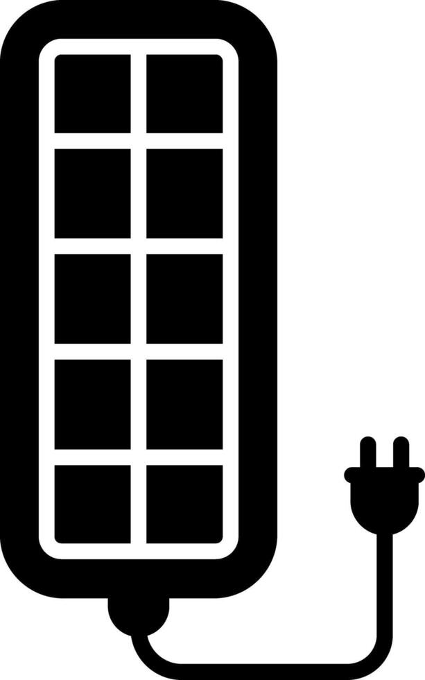Solar Panel Glyph Icon vector