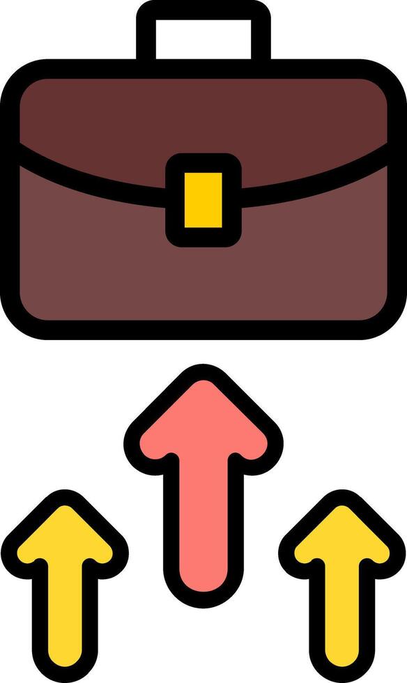 Business Line Filled Icon vector