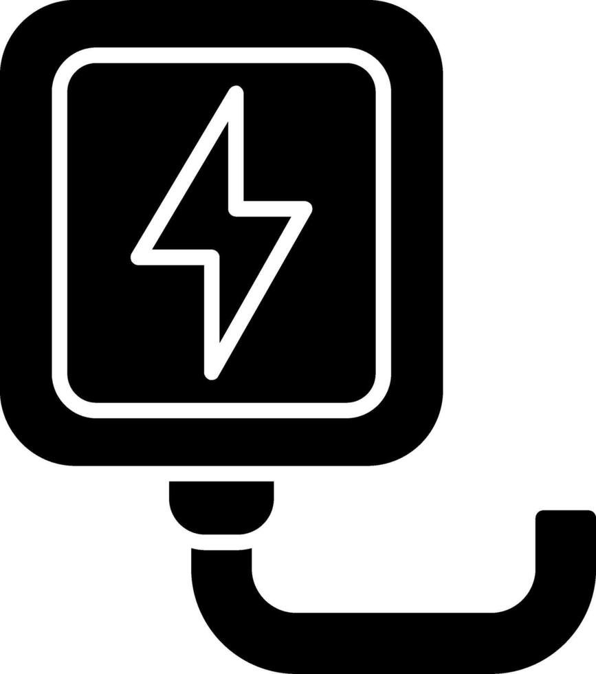Wireless Charger Glyph Icon vector