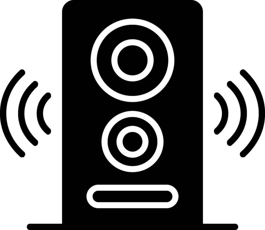 Speaker Glyph Icon vector