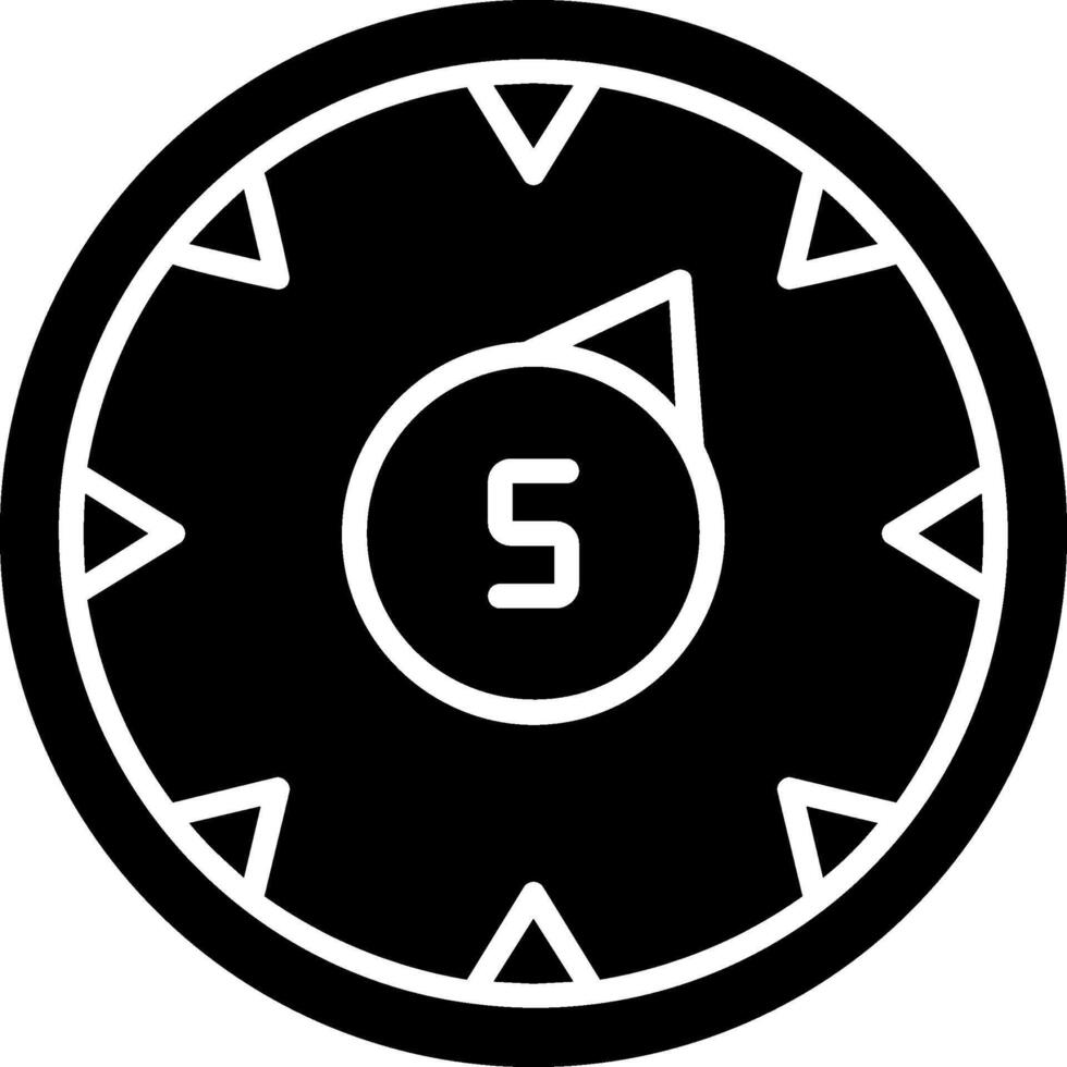 Gauge Glyph Icon vector