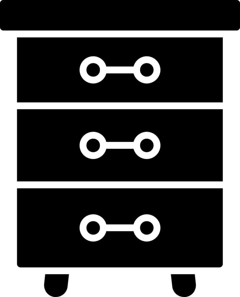 Drawers Glyph Icon vector
