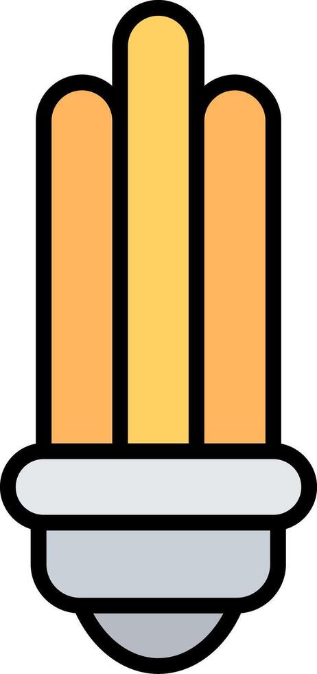 Bulb Line Filled Icon vector