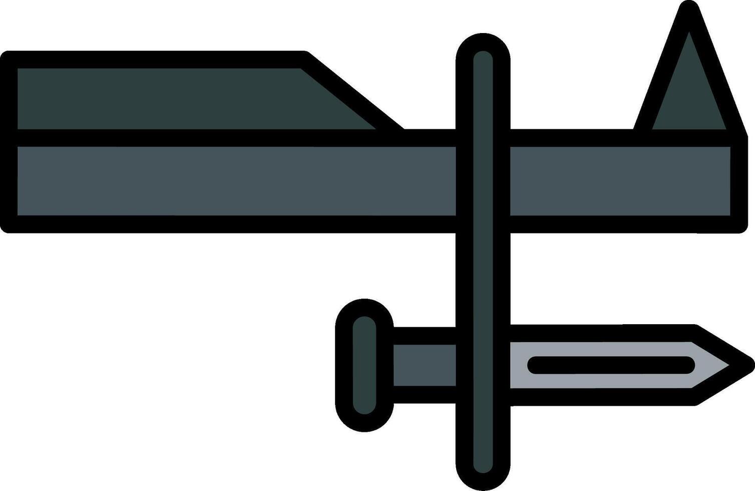 Bayonet Line Filled Icon vector