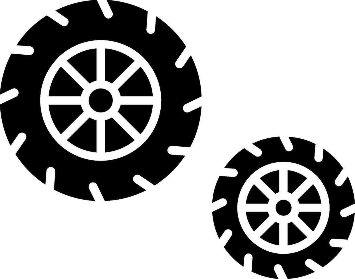 Tires Glyph Icon vector