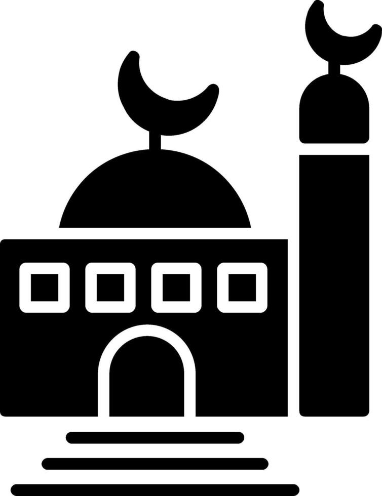 Mosque Glyph Icon vector