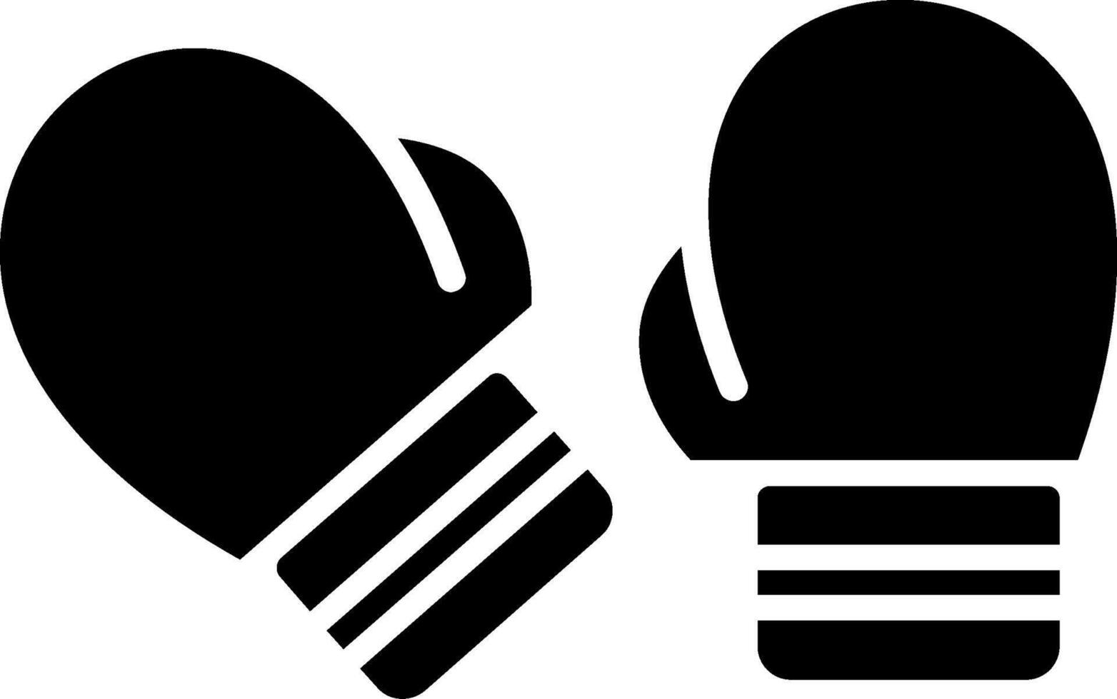 Boxing Glove Glyph Icon vector
