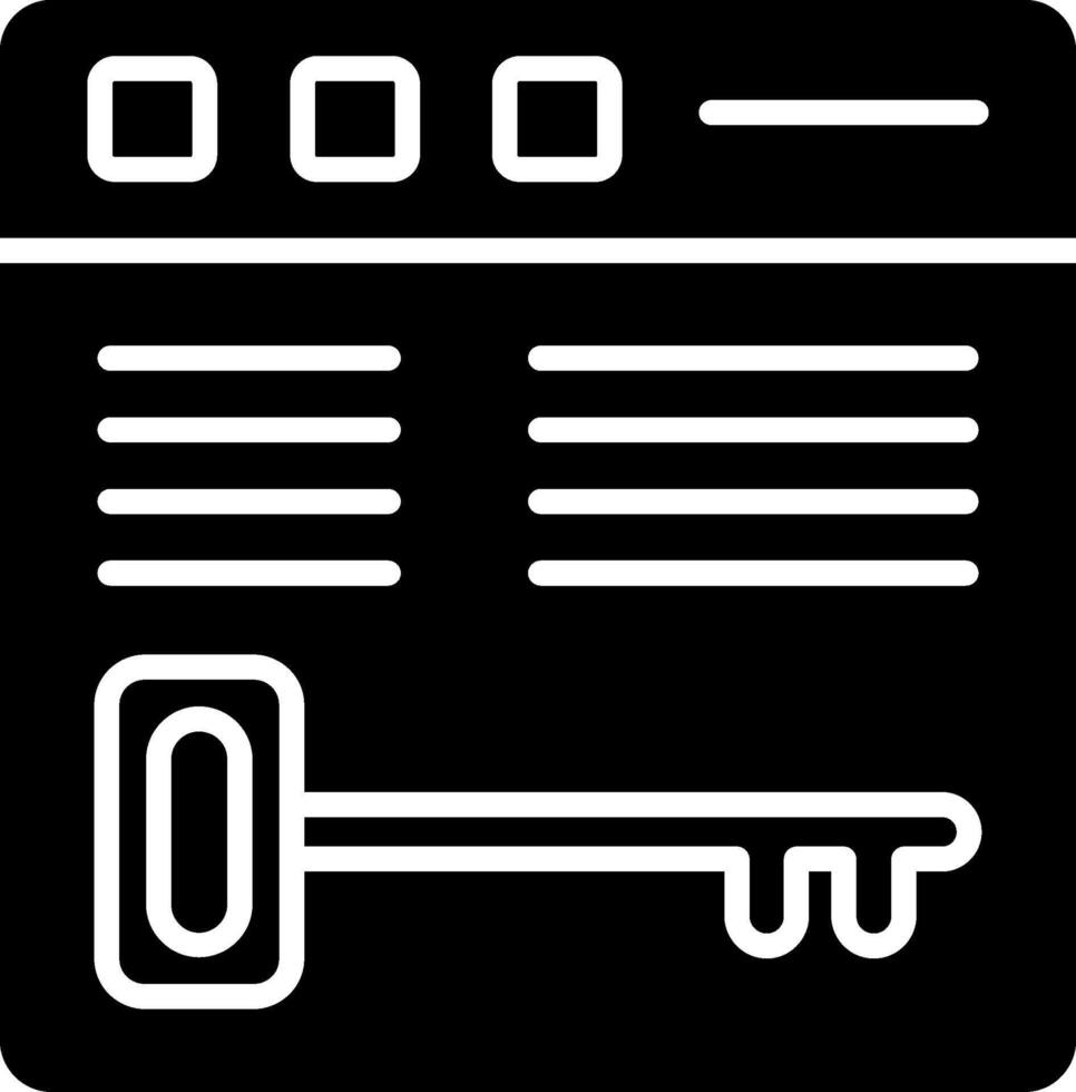 Keywords Glyph Icon vector