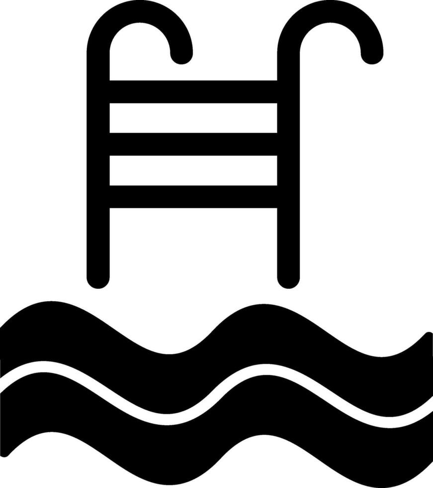Swimming Pool Glyph Icon vector