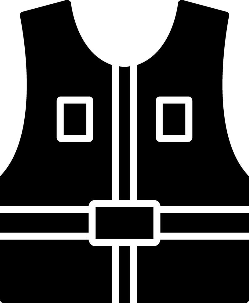 icono de glifo de chaqueta vector