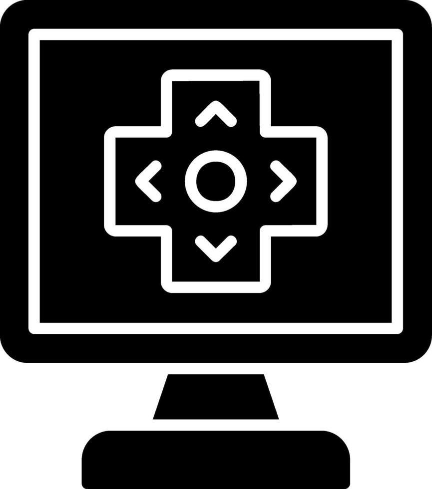 Gaming Glyph Icon vector