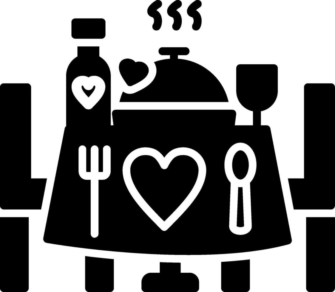 Banquet Glyph Icon vector