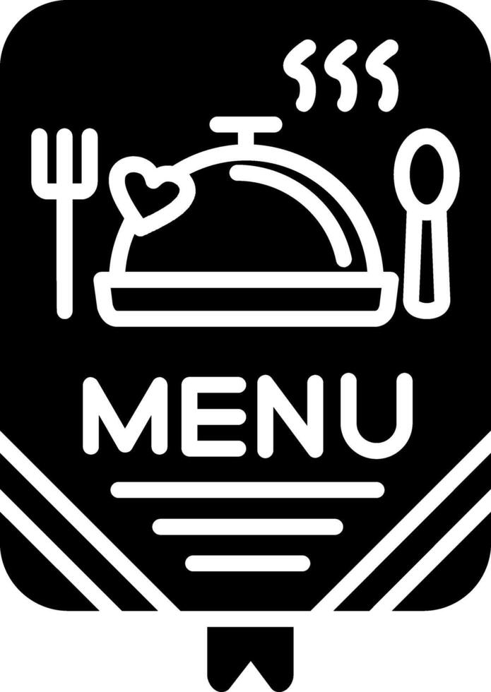 Menu Glyph Icon vector