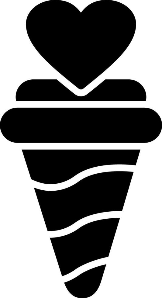 Ice Cream Glyph Icon vector