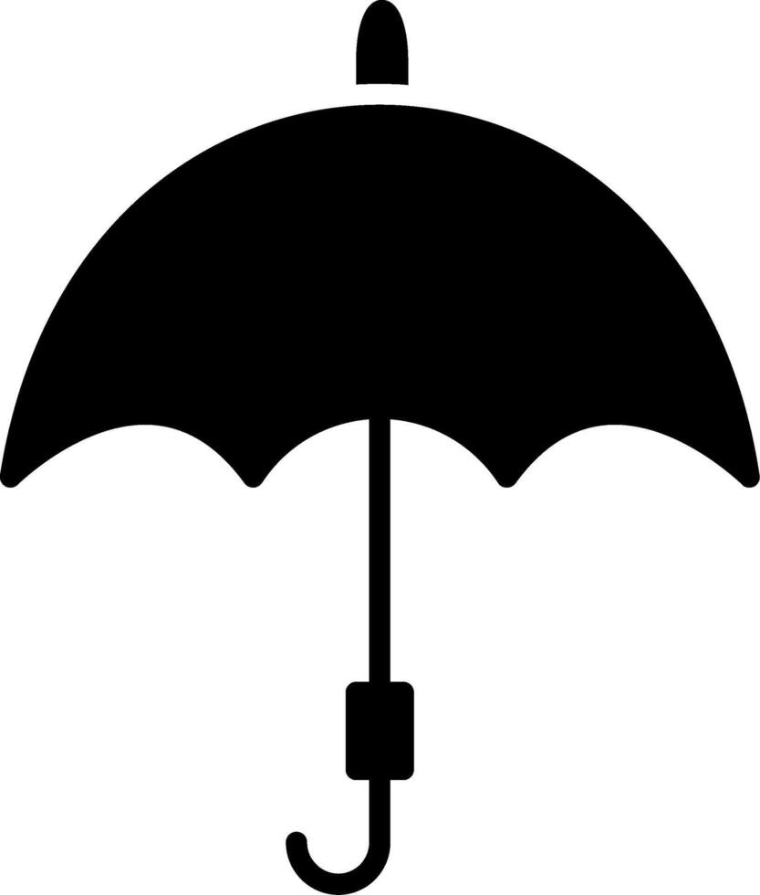 Umbrella Glyph Icon vector