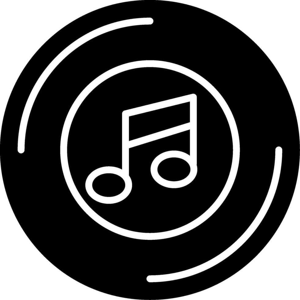 Music Glyph Icon vector