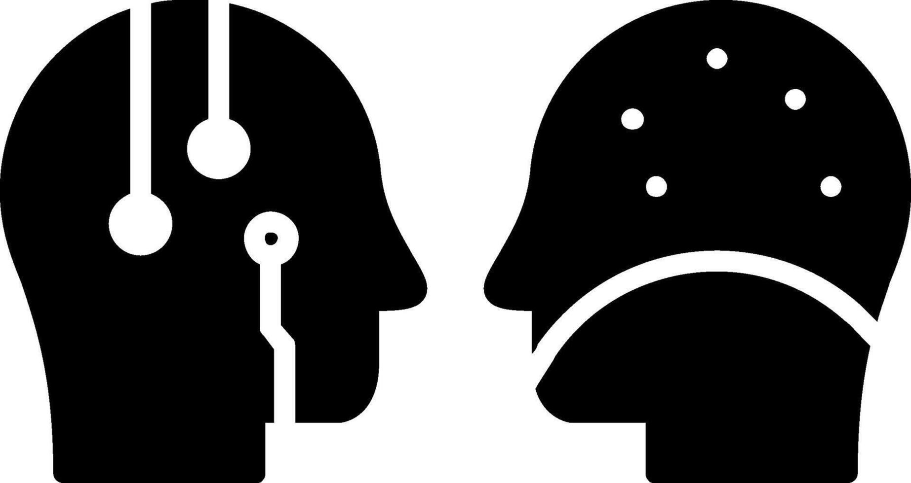 Turing Test Glyph Icon vector