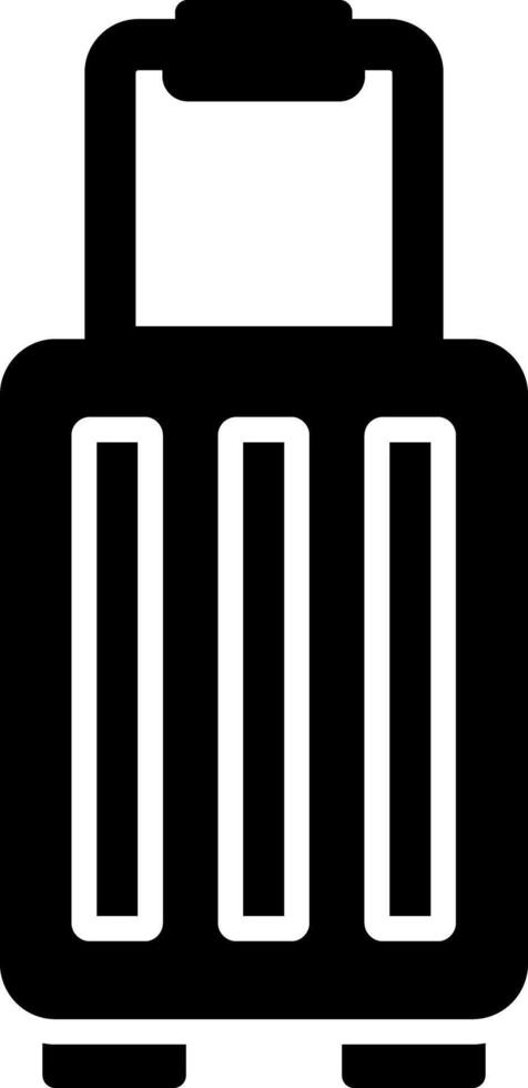 Suitcase Glyph Icon vector