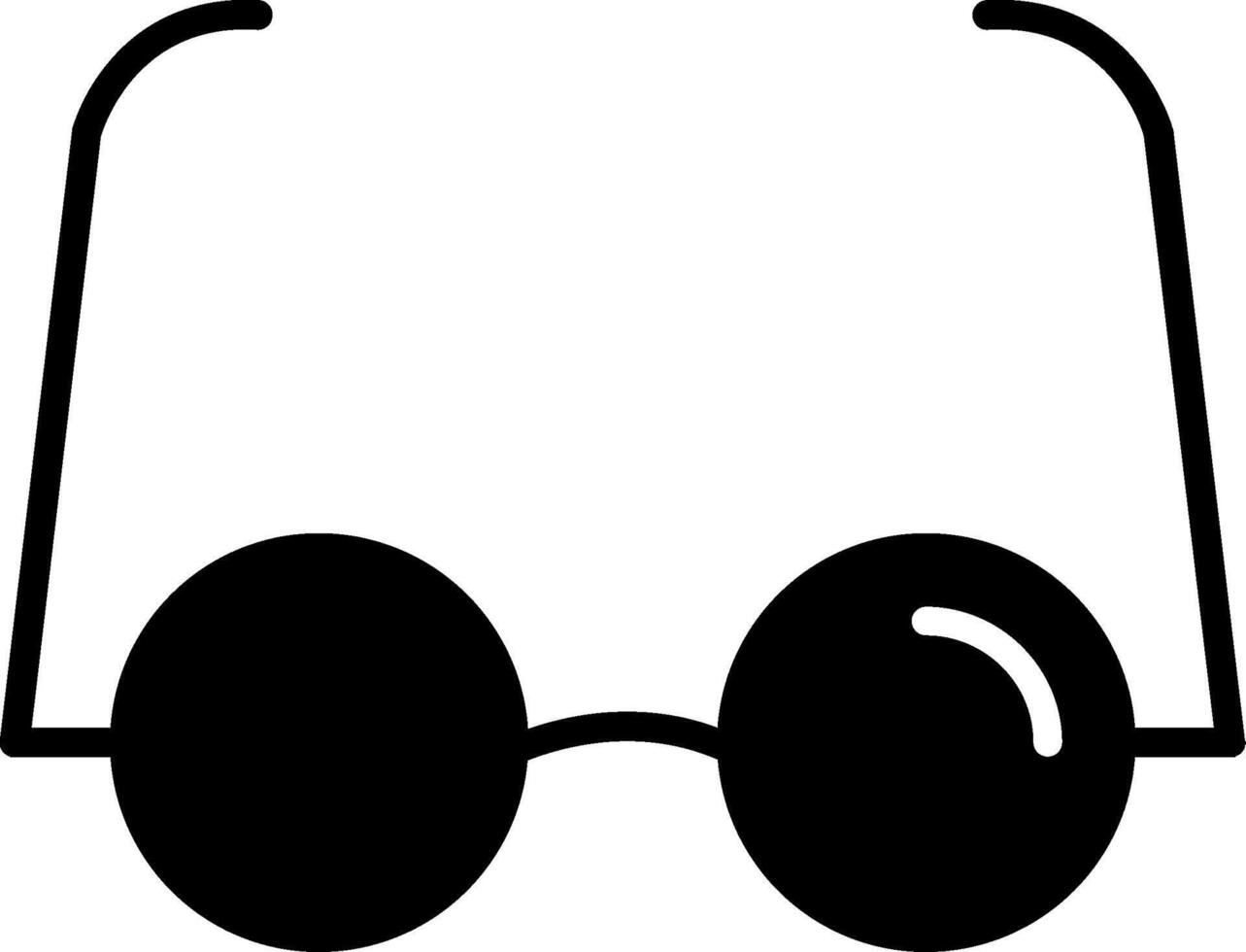 Reading Glasses Glyph Icon vector