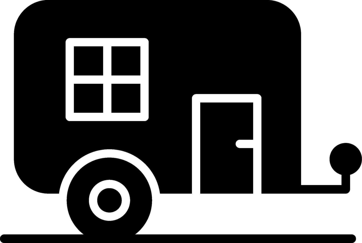 Caravan Glyph Icon vector