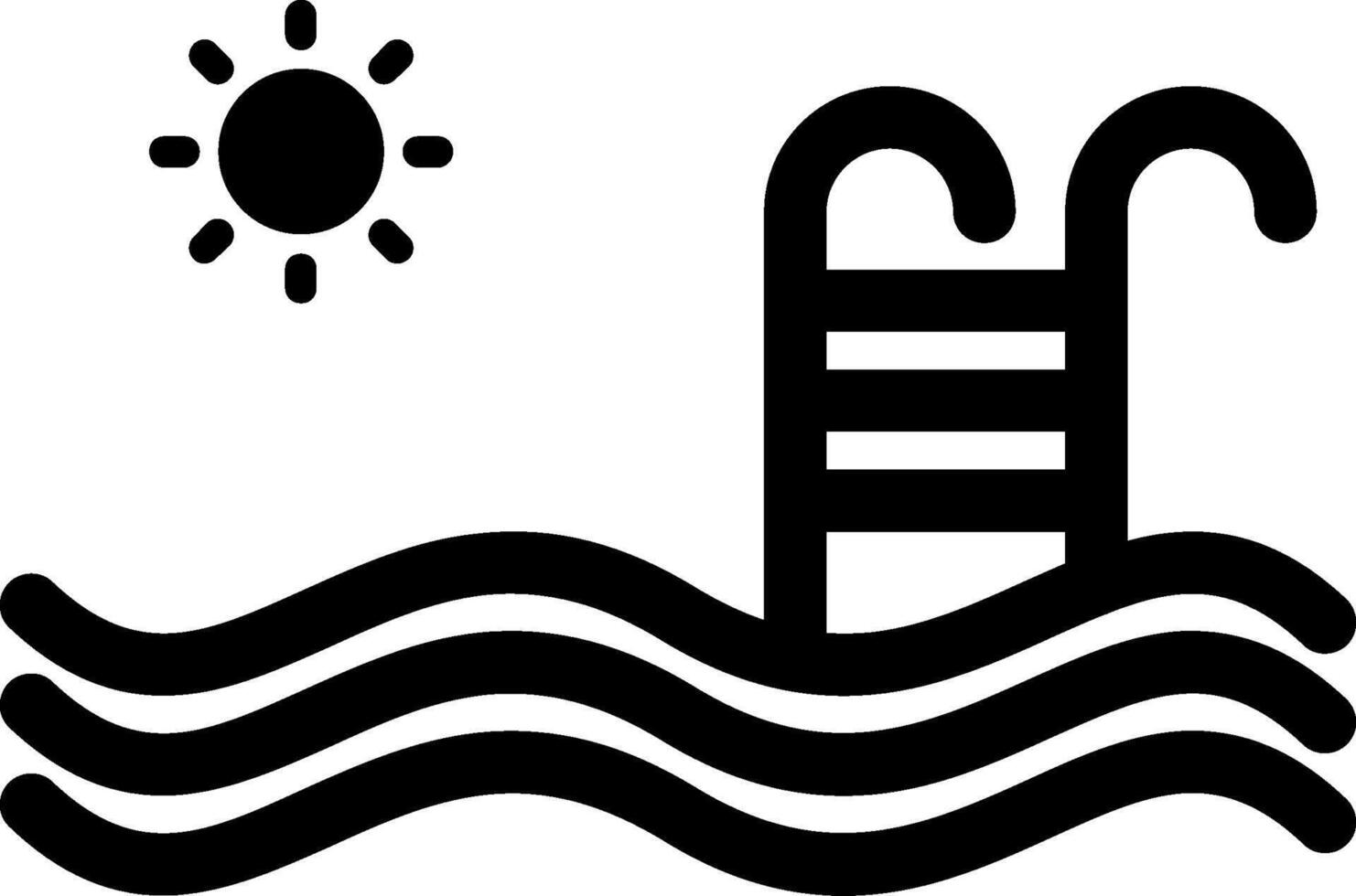 Ladder Glyph Icon vector