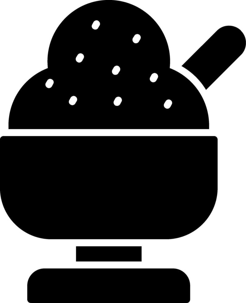 Ice Cream Glyph Icon vector