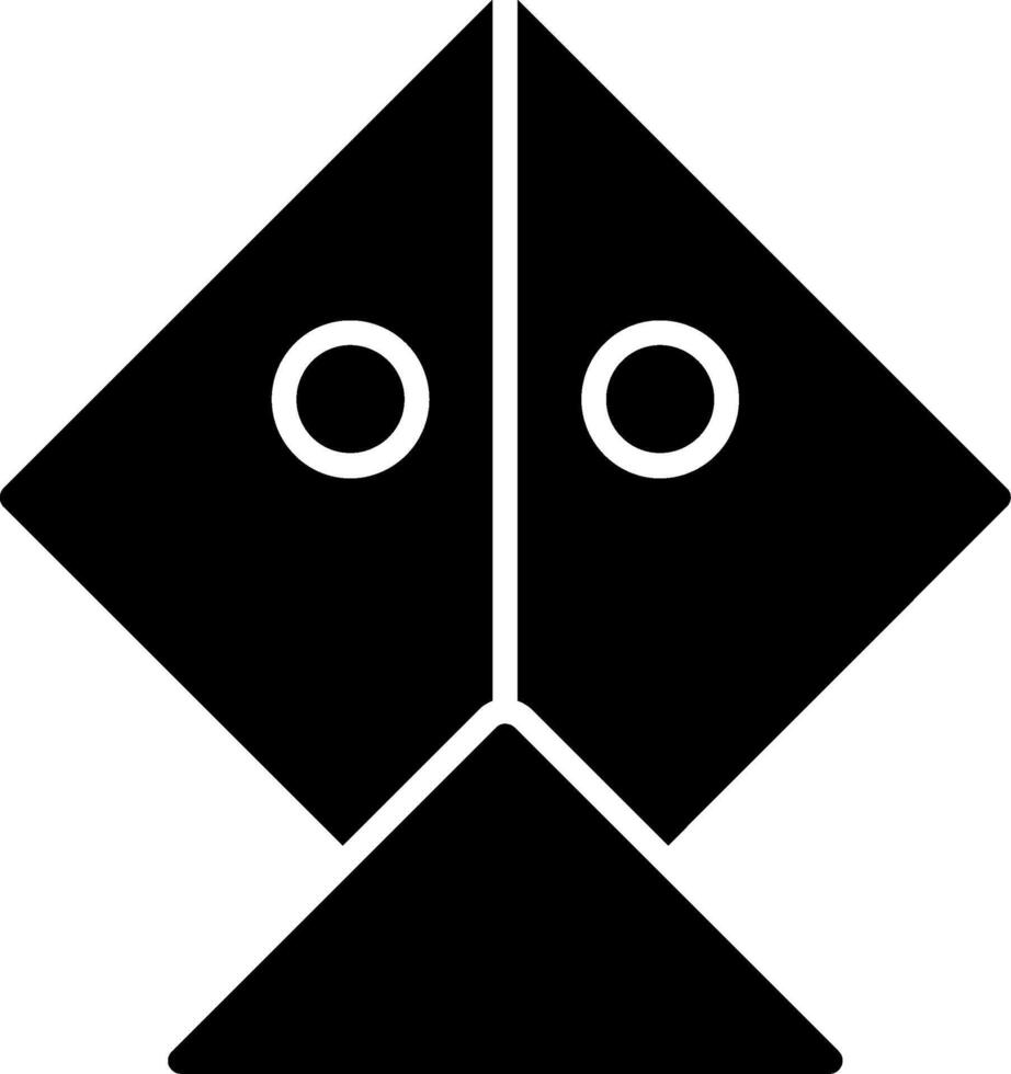 Kite Glyph Icon vector