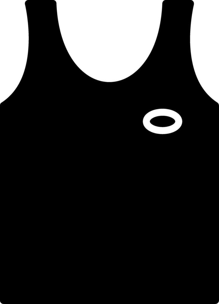 Tank Top Glyph Icon vector