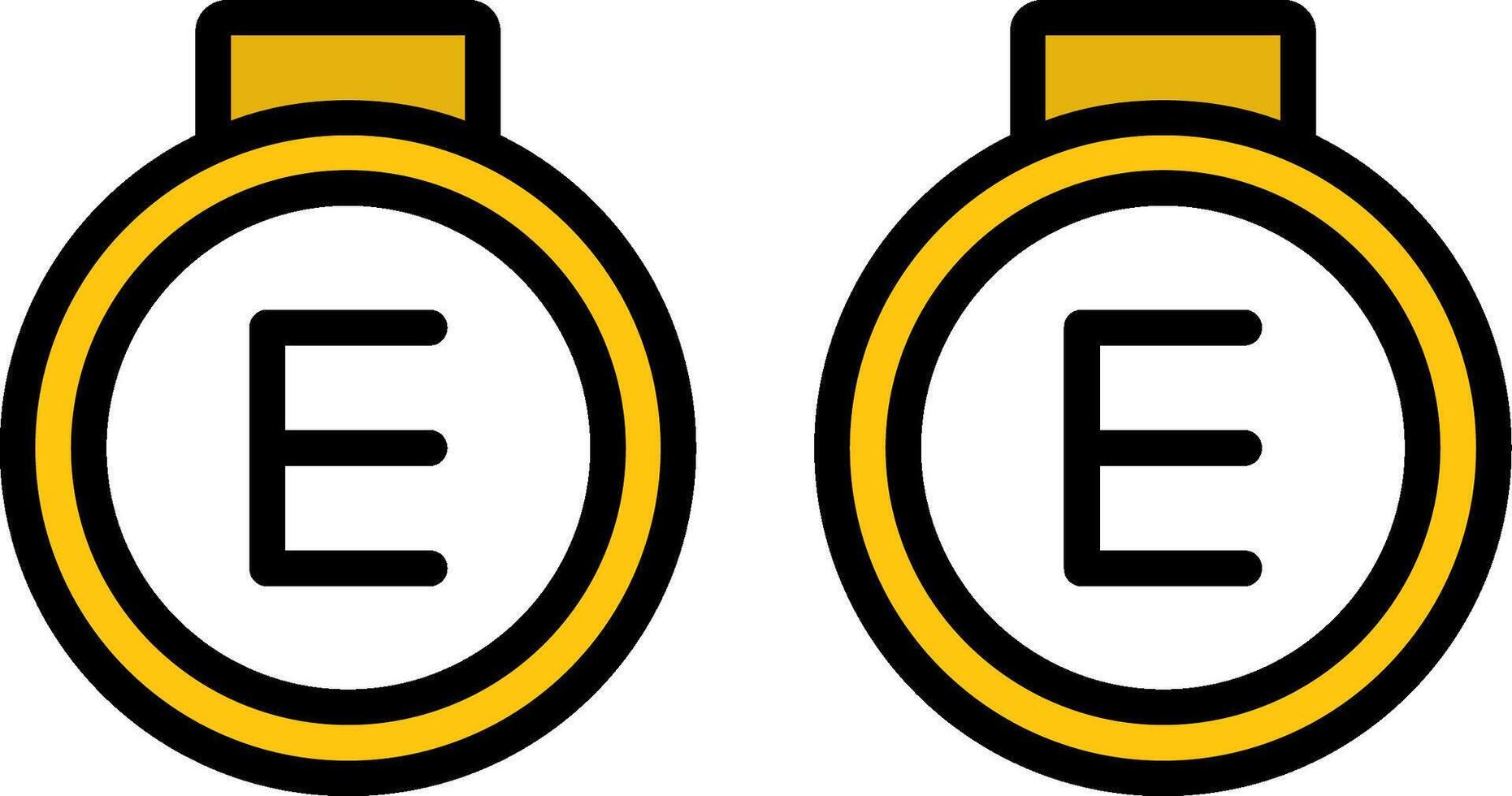 Signet Ring Line Filled Icon vector