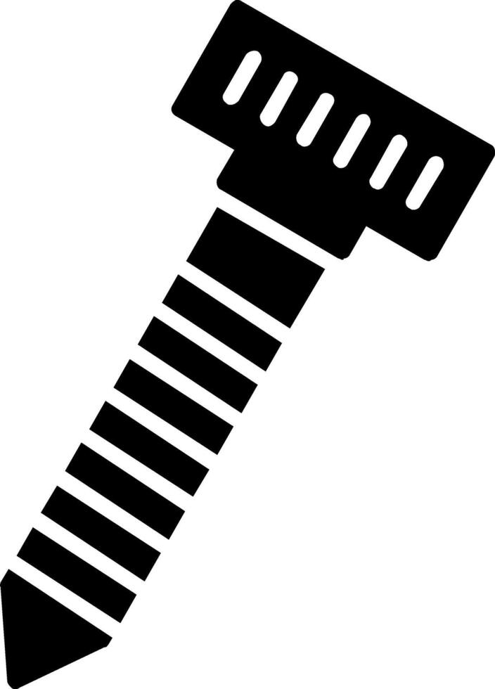 Screw Glyph Icon vector