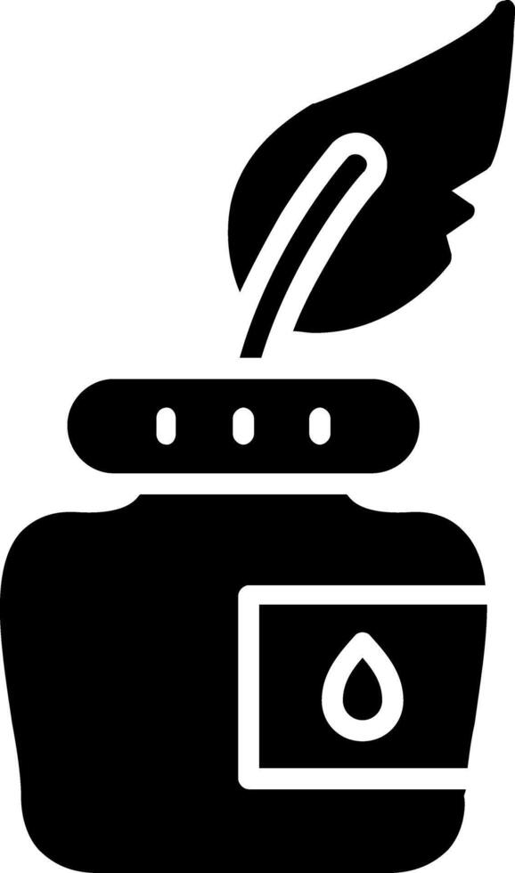Ink Glyph Icon vector