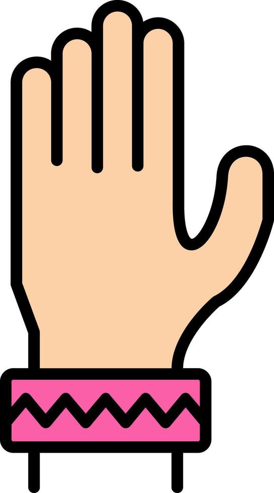 Bracelet Line Filled Icon vector