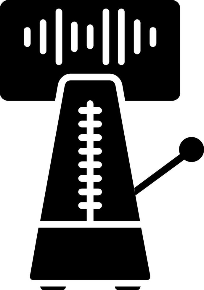 Metronome Glyph Icon vector