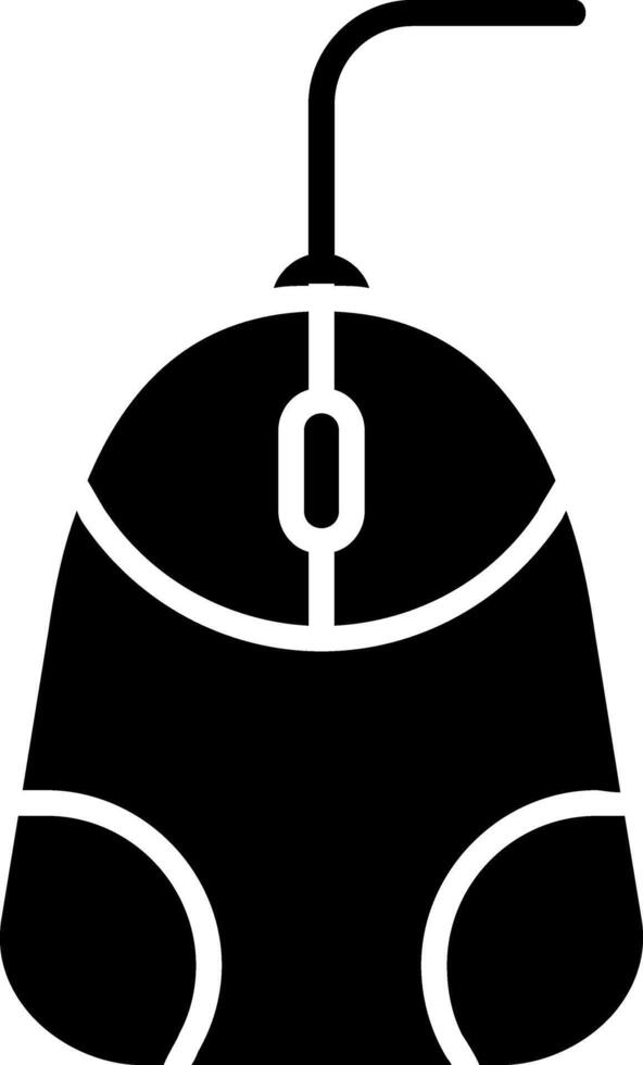 Mouse Glyph Icon vector