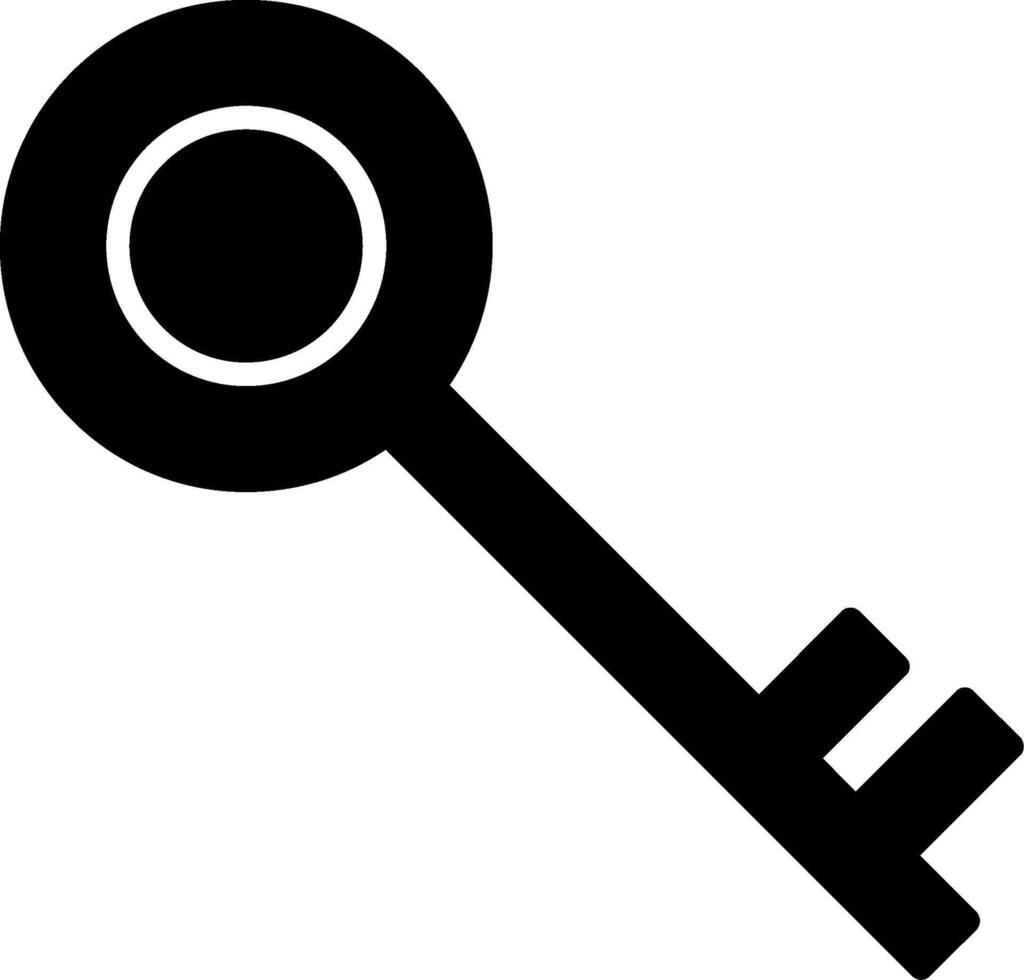 Key Glyph Icon vector