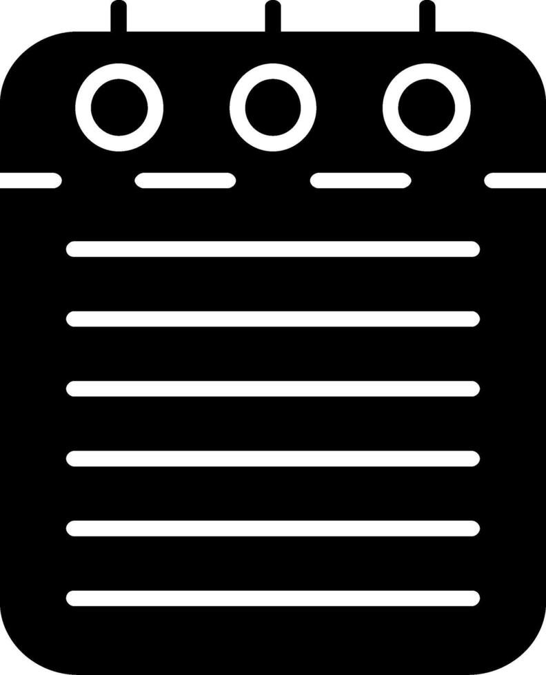 Checklist Glyph Icon vector