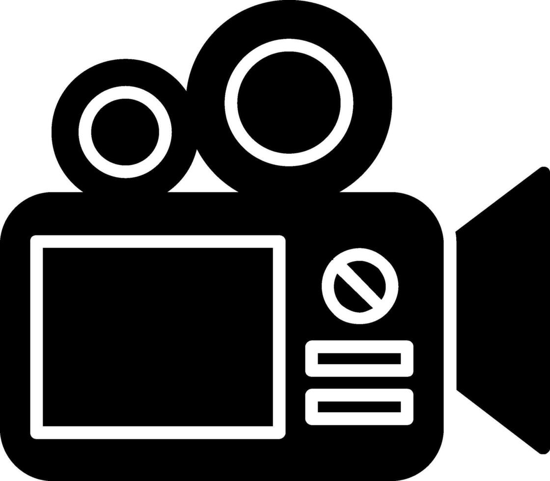 Camera Glyph Icon vector