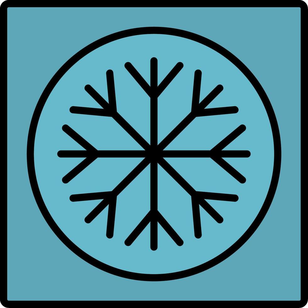 Ac Line Filled Icon vector